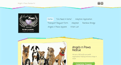 Desktop Screenshot of angelsnpaws.com